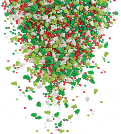 Посыпка Кондитерский декоративный МИКС елочки #1056