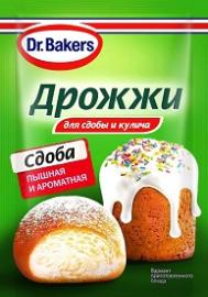 Дрожжи для сдобы и кулича "DR. BAKERS", 8 гр