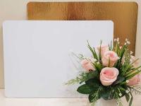 Подложка 27*38 см, h 3,2 мм, лам. зол/жемч, шт