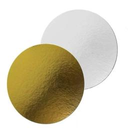 Подложка 3,2 мм Круг D-240 мм, Золото/Жемчуг (25 шт./уп)