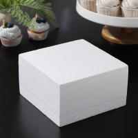 Фальшярус для торта квадратный,18*18 см, h 10 см, арт.7521637