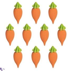 Украшение сахарные фигурки МОРКОВКИ, арт.tp88424 (уп/50 гр)