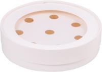 Коробка для конфет 8 шт белая круглая с окошком d-165мм, выс.35мм, арт. 050880