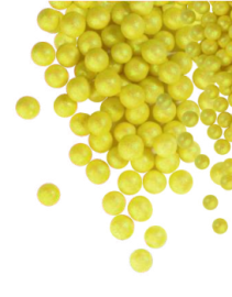 Драже зерновое в глазури БЛЕСК Лимонный 12-13 мм "ФБ" #830/12 1,5кг