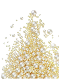 Драже зерновое в глазури БЛЕСК НЕЖНЫЙ Ванильный (3х разм), #804, 50 гр (фасовка ИМ)