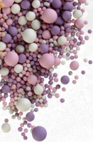 Драже зерновое в глазури ЖЕМЧУГ (розовый,сиреневый,белоснежный) матовый #086м 1,5кг