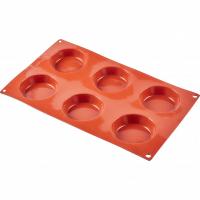 Форма силиконовая ТОРТИНКА, 6 фигур d68 * h17 мм