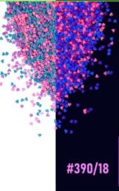 Посыпка сахарная декоративная СЕРДЕЧКИ мини НЕОН (синий, ультраф., розовый) "ФБ" #390/18 (1,5кг*6шт)