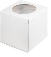 Коробка для торта с окошком, 500*500*500мм (белая), арт.020650