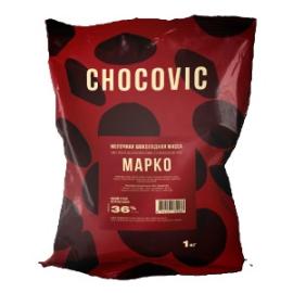 Шоколадная масса молочная Chocovic МАРКО (36%), код CHM-T14CHVC-69C, 1 кг*