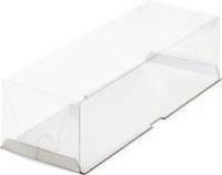 Коробка для рулета белая с пластик. куполом 300*100*90 мм, арт. 060201