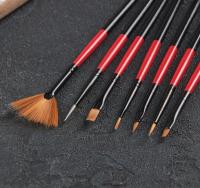 Набор кондитерских кисточек для декорирования Доляна "Рубин", 7 шт, арт. 4622392