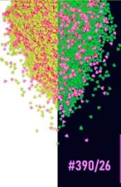 Посыпка сахарная декоративная СЕРДЕЧКИ мини НЕОН (лимонный, розовый) "ФБ" #390/26 (1,5кг*6шт)