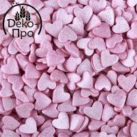 Посыпка "СЕРДЕЧКИ розовые перламутровые" 0,75 кг