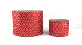 Форма для куличей 70*85, арт.PA7085PEGR "ХВ" красный (150шт)