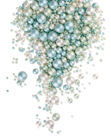 Драже зерновое в глазури БЛЕСК НЕЖНЫЙ (Лазур,мятн,,белоснежный) 3х разм #807, 50 гр (фасовка ИМ)