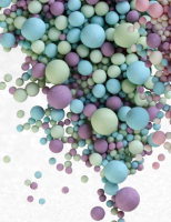 Драже зерновое в глазури ЖЕМЧУГ (голубой,сиреневый,изумруд) матовый #091м, 50 гр (фасовка ИМ)