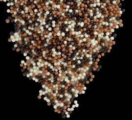 Драже зерновое глазированное "Микс 3-х цветное" 6-8мм #115/6 уп 1,5кг