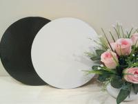 Подложка d 28 см, h 3,2 мм, лам. черн/жемч, шт