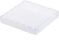 Коробка для печенья и пряников 240*240*30мм (белая), арт.080711