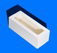 Упаковка для рулета с ложем. ForGenika CAKE ROLL I White 200*120*100 мм