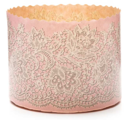 Форма для куличей 110*85 КРУЖЕВА РОЗОВЫЕ, арт.G9F01366RU 200 шт