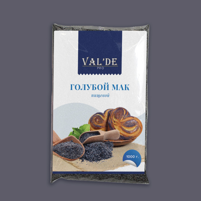 Мак голубой "Val'DE" Чехия,1кг(не используется)
