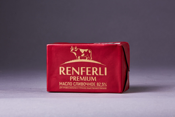Масло сливочное РЕНФЕРЛИ ПРЕМИУМ 82,5% Натуральное, 400 гр