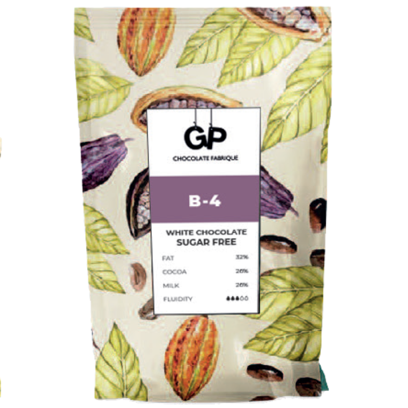 Шоколад белый Б-4 БЕЗ САХАРА, 0,5 кг GP
