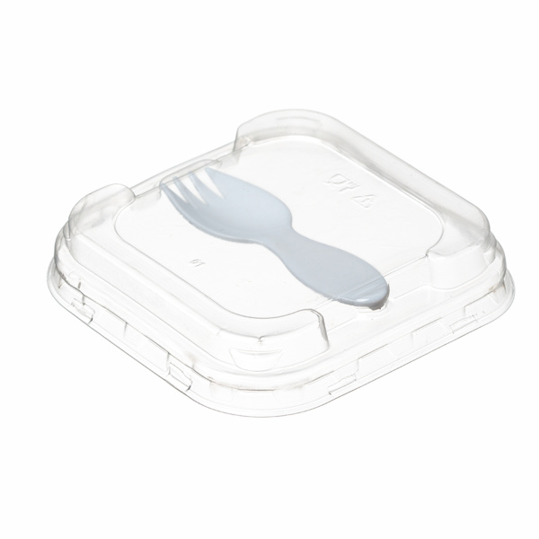 Вилка ложка ПС одноразовая 80 мм белая Х (500 шт/уп)