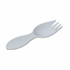 Вилка ложка ПС одноразовая 80 мм белая Х (500 шт/уп)
