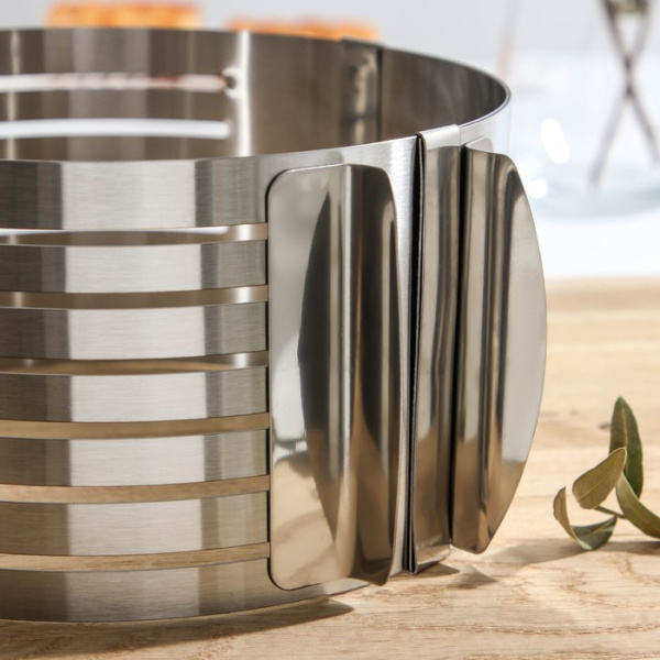 Форма для выпечки Доляна, разъемная с регулировкой размера 16-20 см, хром., арт.1524018