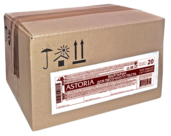 Маргарин для песочного теста М220Н (Н-Новгород) жирн. 82%, 20 кг