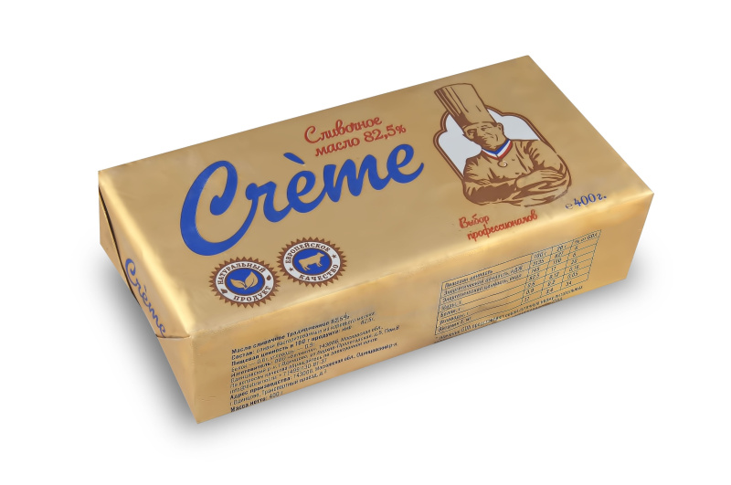 Масло сливочное "CREME" СТО 82,5%, 20 кг