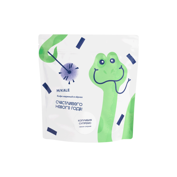 Кофе "Новый год" 200 г Змея / Колумбия Супремо